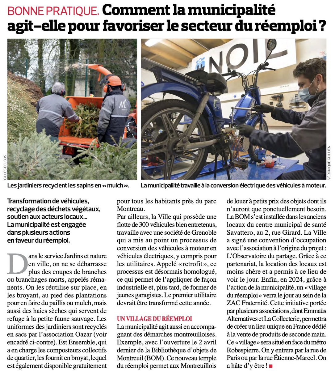 LucDiGallo's tweet photo. Ces acteurs s'intègrent dans une dynamique locale favorisée par la ville de @montreuil tant par ses pratiques internes que par des aides qui vont jusqu'à l'installation de la Bibliothèque d'Objet dans un ancien centre médical municipal ou la construction du Village du Réemploi. https://t.co/EPE1EIE4W8
