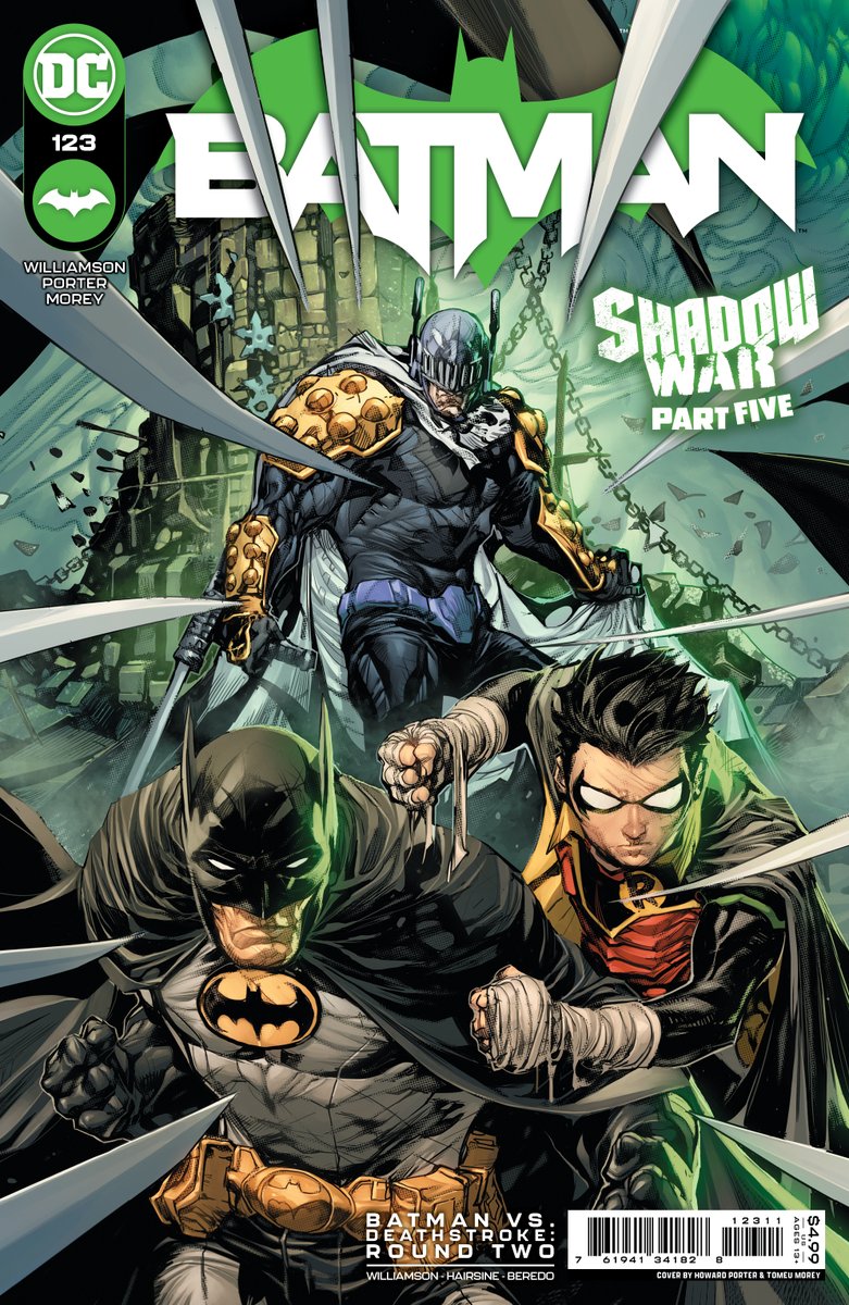 BATMAN #123 is out this week! 

SHADOW WAR PART FIVE! This issue rocks the Shadow War mystery!

Kick ass art and cover by <a href="/MrHowardPorter/">Howard Porter</a> &amp; <a href="/tomeu_morey/">Tomeu Morey</a>! Letters by Clayton Cowles!

Grab a copy at your comic book store!