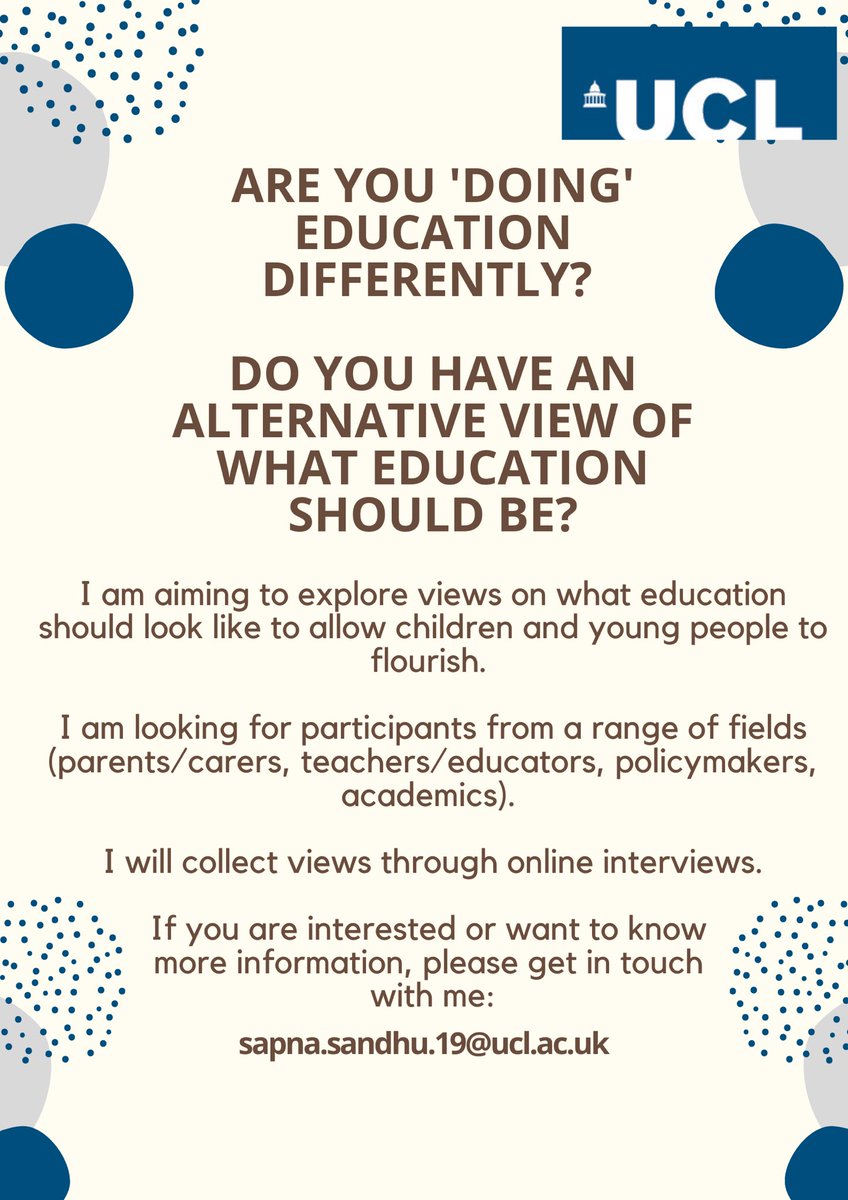 SapnaEdPsych's tweet image. Are you doing education differently that supports CYP’s mental health? I’m looking for participants to take part in my research! Would appreciate any shares/retweets. Please get in touch if you are interested!! #edutwitter #mentalhealth