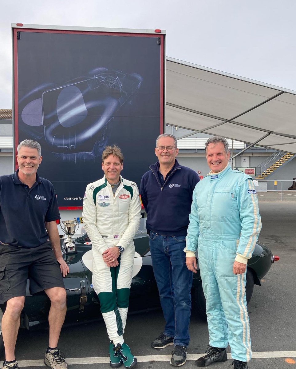 What a brilliant kickoff to our race season! 
Congratulations to <a href="/BEastick/">Ben Eastick</a> and his co-driver Karl Jones on coming second at the Woodcote Trophy at the Donington Historic Festival in Ben’s Jaguar ‘D’ Type.
#woodcotetrophy #doningtonhistoric #jaguar #jaguardtype #historicmotorsport