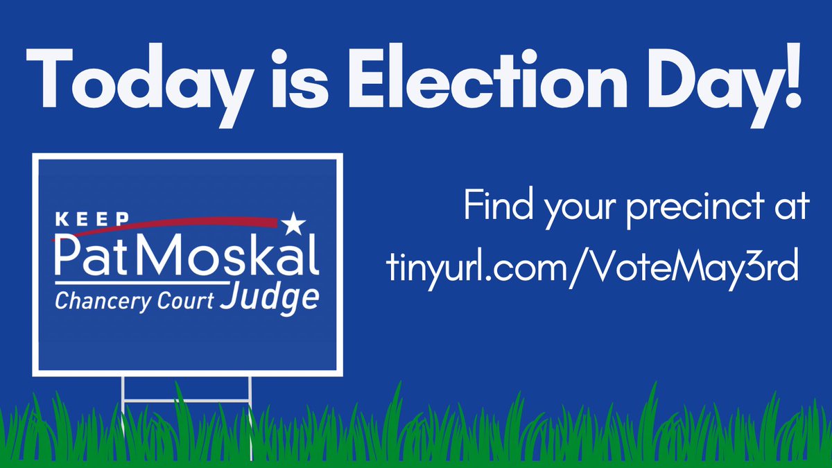 MoskalforJudge's tweet photo. Today is Election Day! Find your precinct at https://t.co/gvYsgBIJmn. Let's Go Vote! #KeepPatMoskal #EveryVoteCounts https://t.co/kg5ygxUEuY