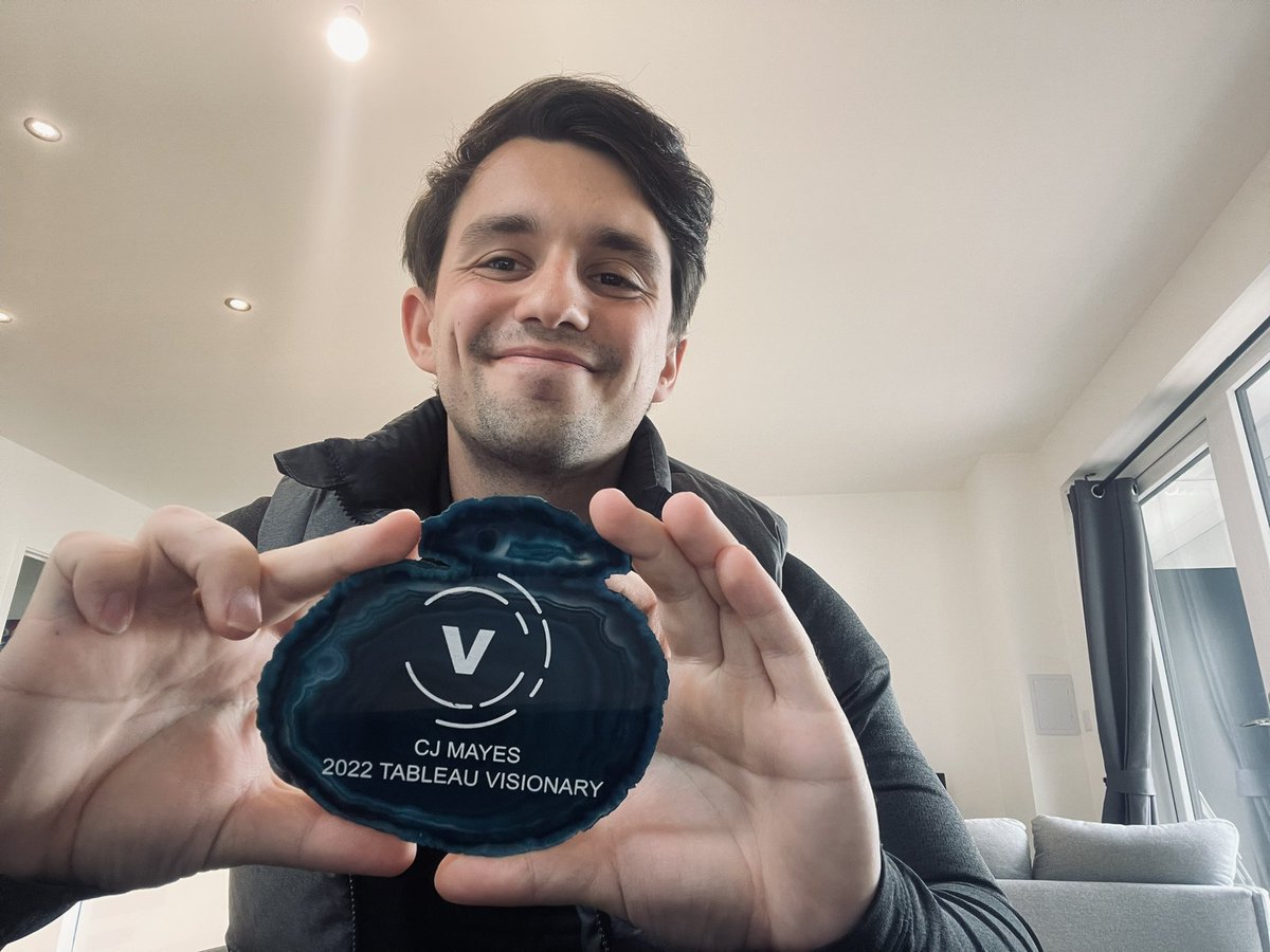 _CJMayes's tweet image. One for the mantelpiece - what a delight, thanks @tableau ☺️ #TableauVisionaries