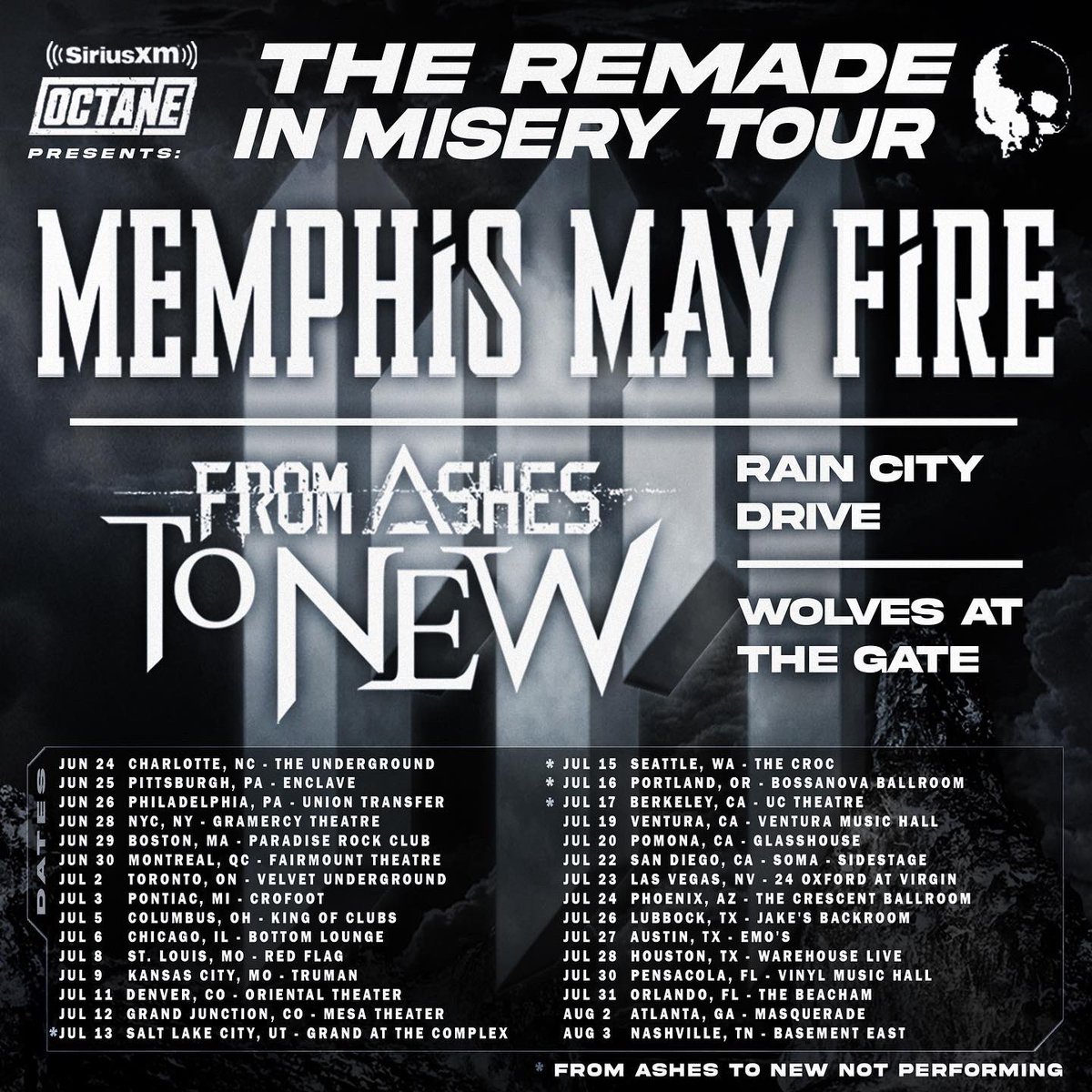 riserecords's tweet photo. 💥 @MemphisMayFire are hitting the road this summer in support of their new album (out 6/3). @SXMOctane Presents: 'The Remade In Misery Tour' with @FromAshestoNew @raincitydrive @wolvesatthegate! General on sale 5/6 10AM local https://t.co/TsOr8IFnsu https://t.co/OVb820nBpq