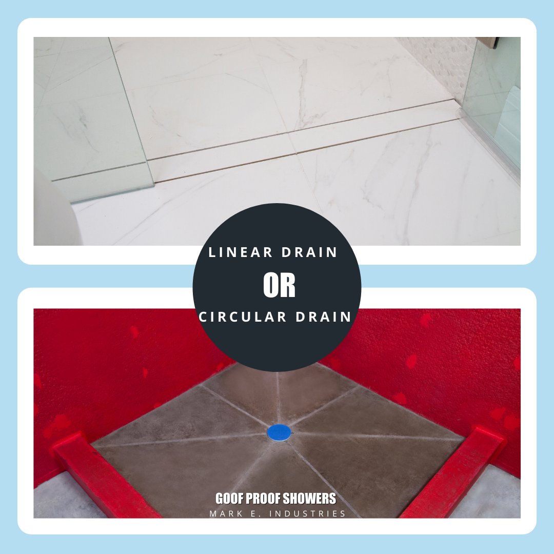 GoofProofShower's tweet photo. Which design do you prefer? Linear or circular shower drains?

Which ever you need for your next project we can help! See our full selection of shower drain kits and shop here ➡️ https://t.co/iRBIAfikji

___
#goofproofshowers #showerdrain #linearshowerdrain https://t.co/cb2L5gl2uv