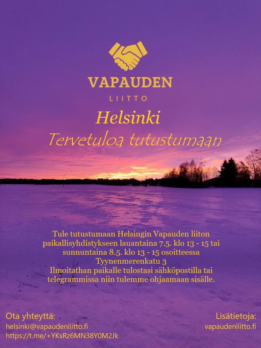 Vapauden liitto Helsinki tweet media