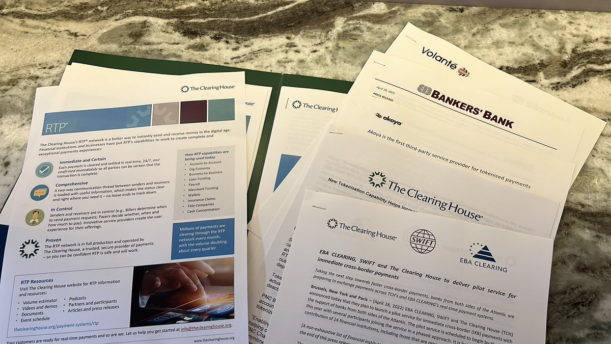 There’s so much happening at <a href="/NachaOnline/">Nacha</a> Conference. If you want to learn more about what TCH and partners are doing for RTP, swing by the Booth <a href="/AkoyaNetwork/">Akoya</a> <a href="/volantetech/">Volante Technologies</a> <a href="/Fiserv/">Fiserv</a>