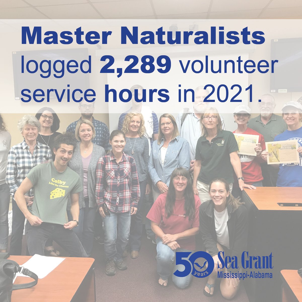 MSALSeaGrant's tweet photo. The @MSALSeaGrant-supported Mississippi Master Naturalist  program develops a volunteer network that is trained in natural resources and resource management. #SeaGrantCommSci #MASGC50 https://t.co/slbvgJezvo