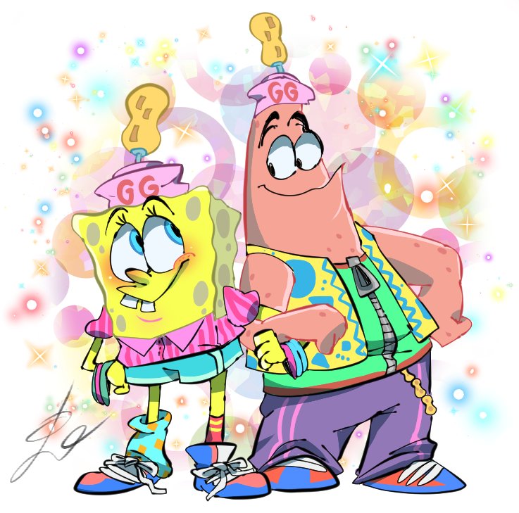 「"Spongebob, Let's goofy goober celebrate」|🩷ℂ𝕣𝕚𝕞𝕞𝕪/hitausのイラスト