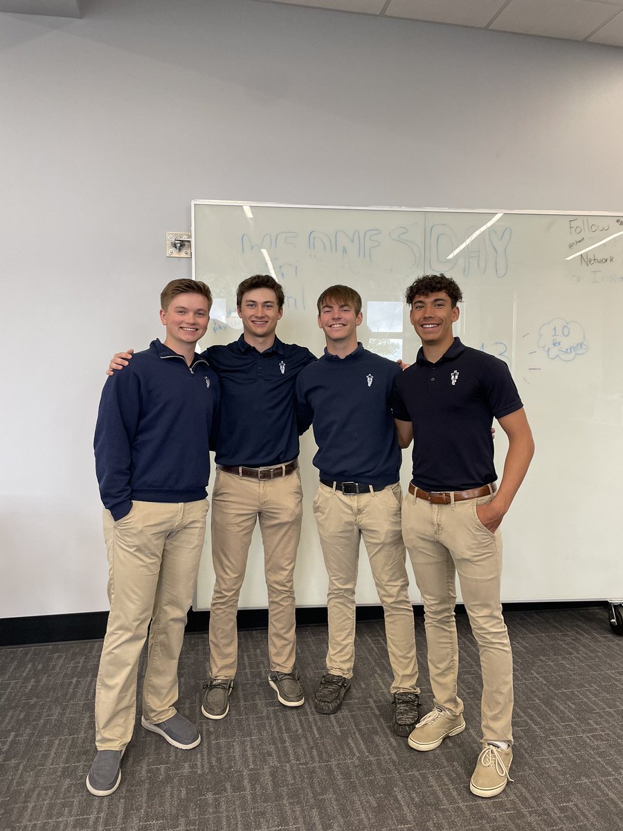 TMPStuco's tweet image. Here are your new Student Body Executives for the 2022-2023 school year!
President: Landon Rozean, Vice President: Harrison Lowe, Secretary: Kade Harris, Treasurer: Jensen Brull
