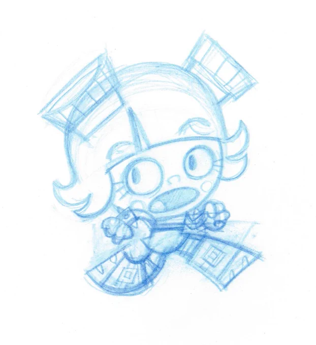 as we gather stuff for the Art of El Tigre book (coming out late next year) I found the muse's first ever Frida doodles! #eltigre 