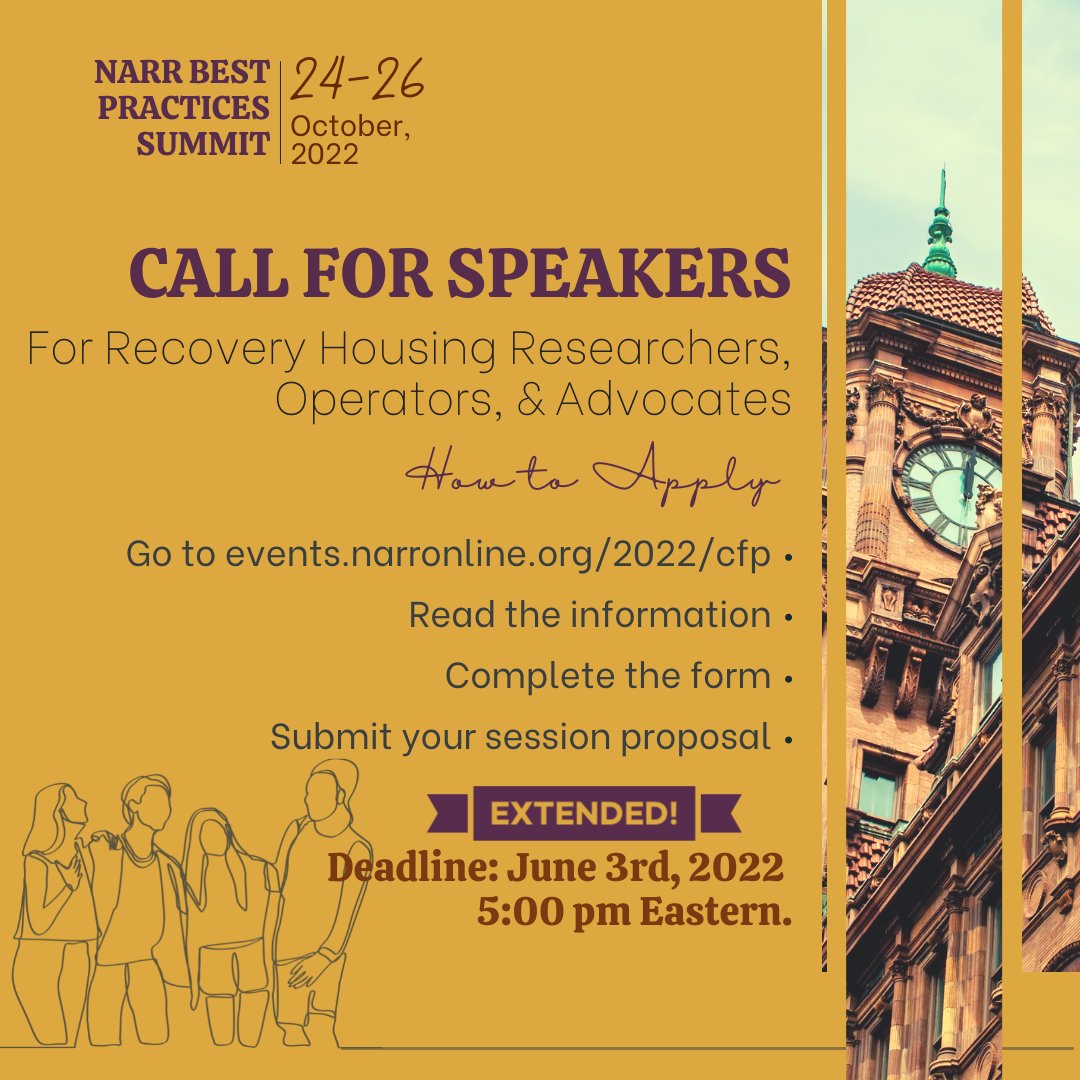 narr_online's tweet photo. Deadline Extended! Summit Session Proposals Open til June 3 - https://t.co/F2zRcb0Vfp https://t.co/4MJwAOFKzm
