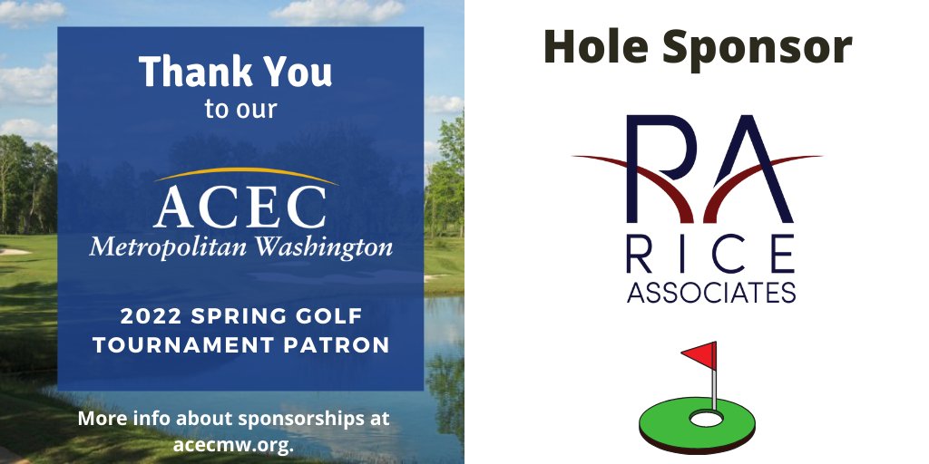 ACEC_MW's tweet photo. Thank you for your sponsorship, Rice Associates!
#springgolf #acecmw #EngineeringStudentScholarship #CincodeMayo #thankyou https://t.co/zlZgUySBzC