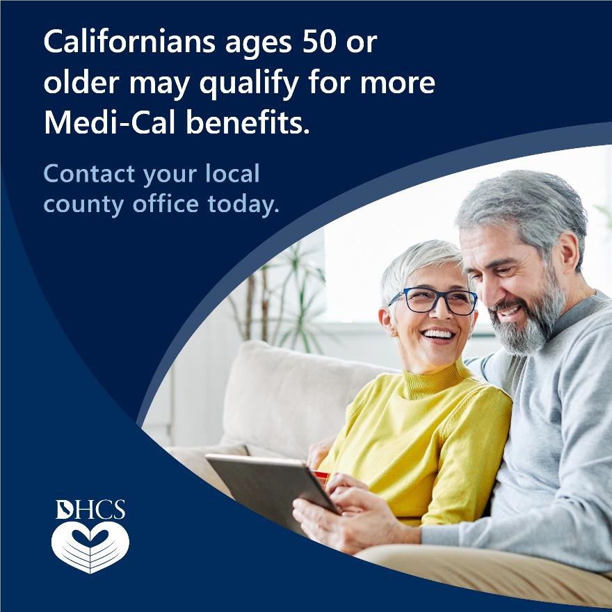 CVHNetwork's tweet photo. Did you know that if you are a California resident who is 50 years of age or older you may qualify for full scope Medi-Cal beginning May 1, 2022 regardless of your immigration status? Contact your local county office to apply and find out more. https://t.co/2d749bdtnP https://t.co/Z25lxCCTbR