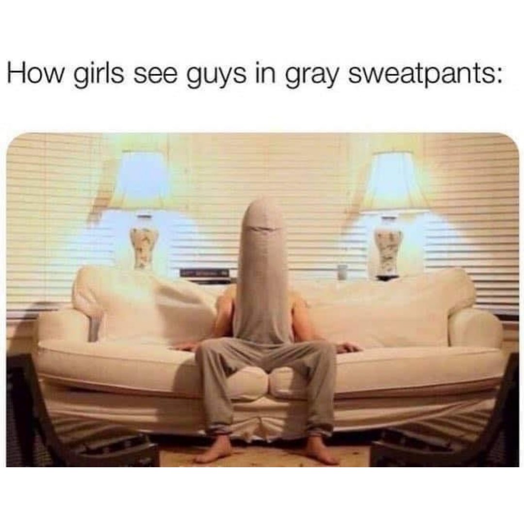 sxuninterrupted's tweet photo. Why is this so true💀💀💀⁠
(and why do I love them so much!?!)⁠
.⁠
.⁠
.⁠
#graysweatpants #greysweatpants #graysweatpantsseason #graysweats #greysweats #meatprintpapi #meatprint #sweatpants https://t.co/jIPTTzAXly