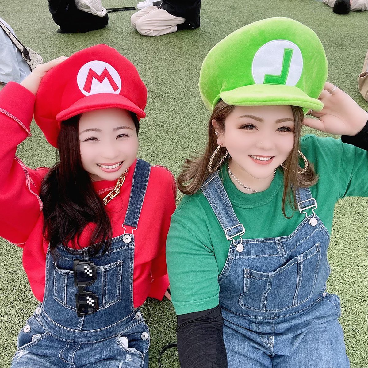 楽天カード分割】【楽天カード分割】オーバーオール 赤T マリオコーデ