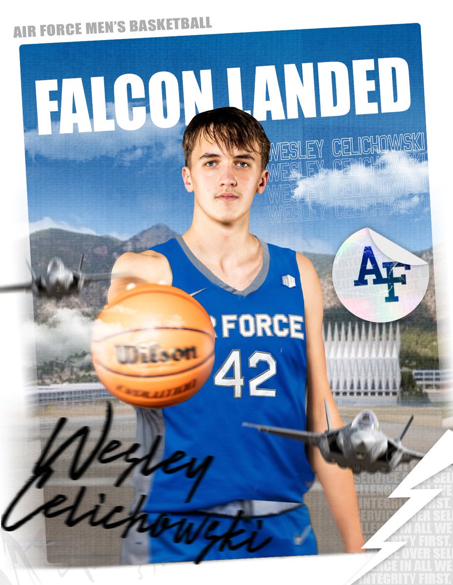 Wesley Celichowski (@wescelichowski) on Twitter photo I am blessed to announce that I will be furthering my education and athletic career at the Untied States Air Force Academy!! Thank you to <a href="/AF_MBB/">Air Force Men's Basketball</a>, Coach Scott, Coach Metz, and the rest of the coaching staff for giving me this opportunity!! ⚡️#commited⚡️ I am blessed to announce that I will be furthering my education and athletic career at the Untied States Air Force Academy!! Thank you to <a href="/AF_MBB/">Air Force Men's Basketball</a>, Coach Scott, Coach Metz, and the rest of the coaching staff for giving me this opportunity!! ⚡️#commited⚡️