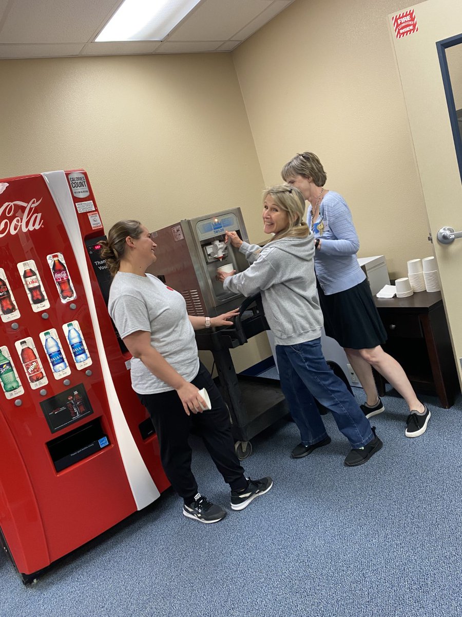 IsaacsECS's tweet image. How sweet it is to be Isaacs Staff today.  We were able to enjoy an &quot;Ice Cream Bar&quot; with all the delicious toppings. Yum!  @Plano_Schools  #PISDDedicatedtoCaring #wearepandaproud