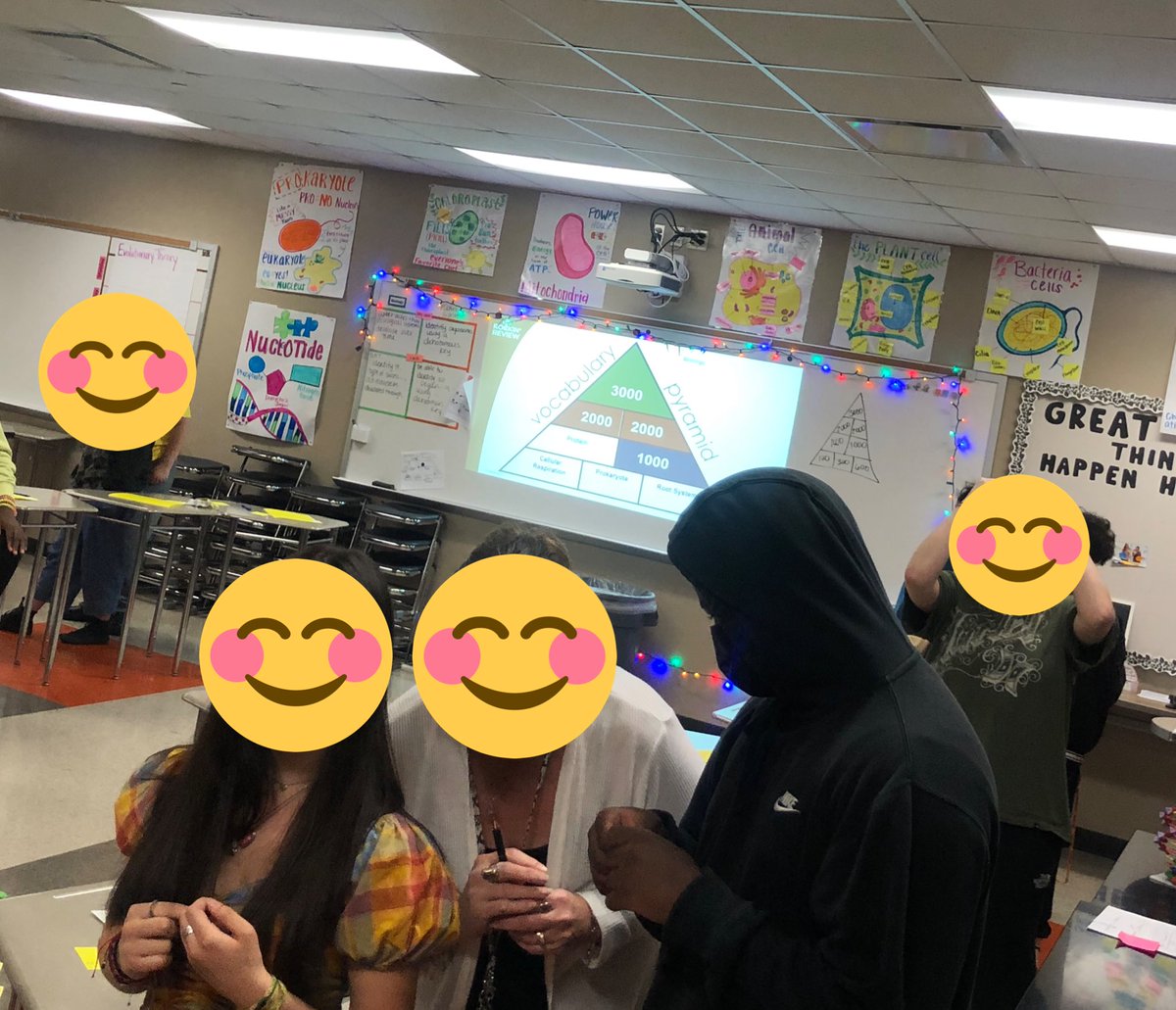 AmandaLewis0137's tweet photo. Vocab Pyramid at LPHS to review for STAAR! Our students are going to rock the Bio STAAR! @lead4ward #lead4wardproud #thankateacher @lpisd https://t.co/E4KuxHHj4j