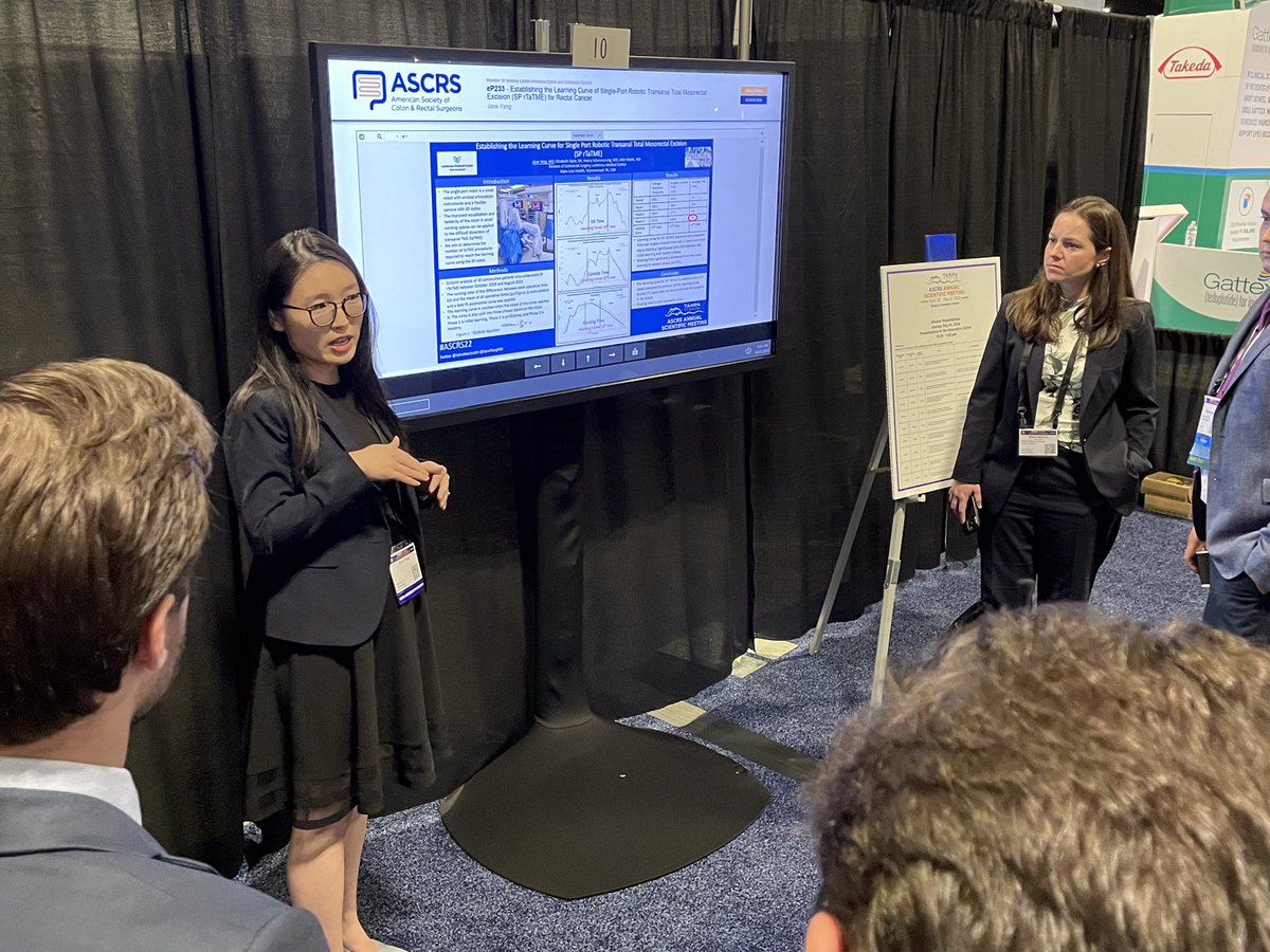 Presented our data on Single Port Robotic colorectal surgery in &gt;100 patients at #ASCRS22. More to come at the robotics workshop tomorrow with <a href="/JohnMarksMD/">John Marks</a> <a href="/LIMR_/">رَ</a>