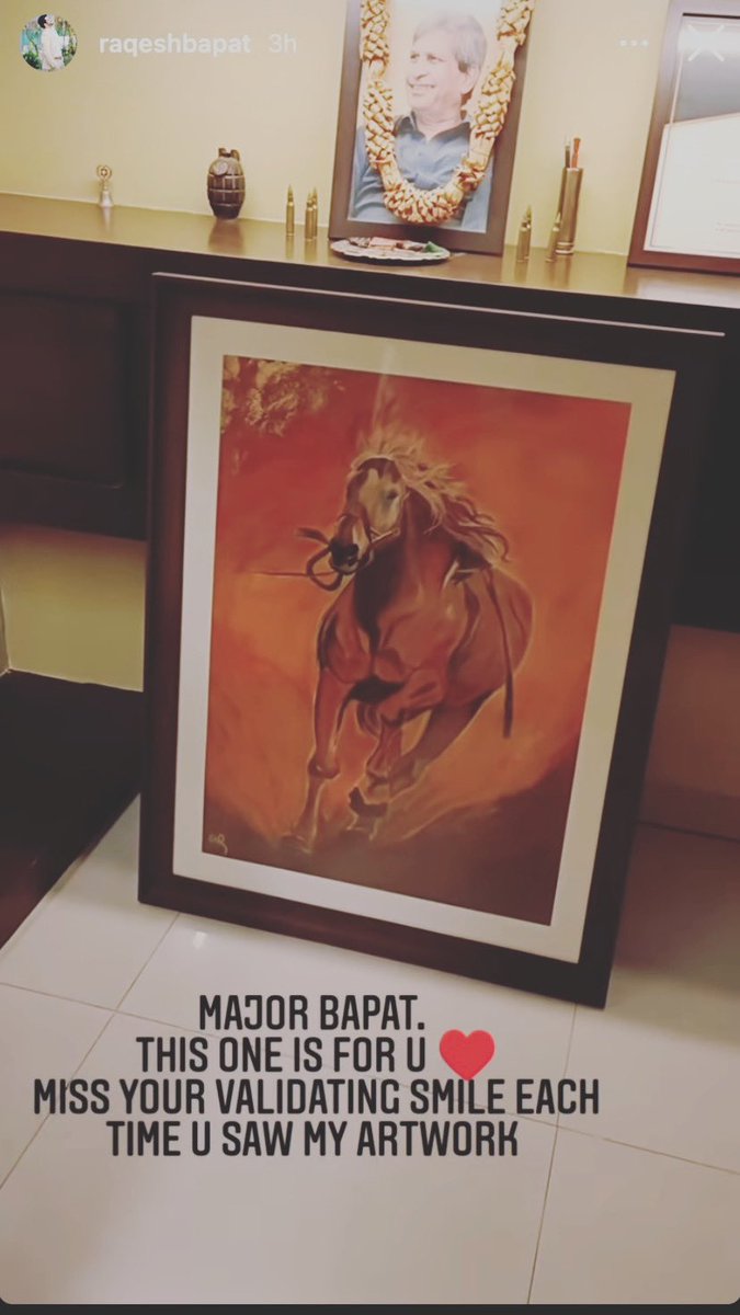 TeamRaQForev's tweet photo. @RaQesh19 Major Bapat wld hv an enormous smile on him, luking at d innumerable ways in whch u make him proud wid ur creativity &amp; good deeds, letting his wisdom manifest in ur journey. He wl always nourish &amp; flourish ur being wid his endless blessings #RaqeshBapat #RaqArmy 🙌🏻🤗💕 https://t.co/BtsbdyFFlE