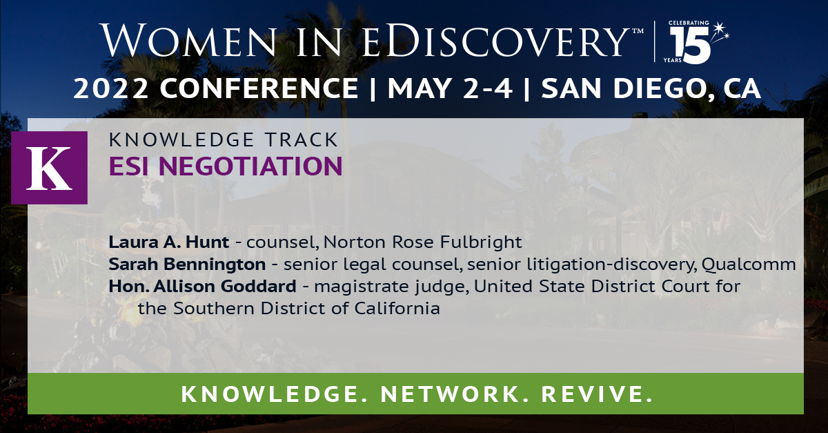 Women in eDiscovery tweet media