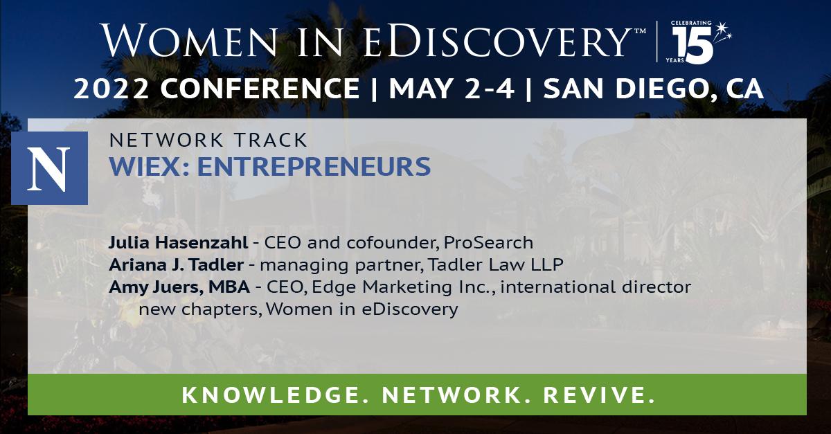 Women in eDiscovery tweet media