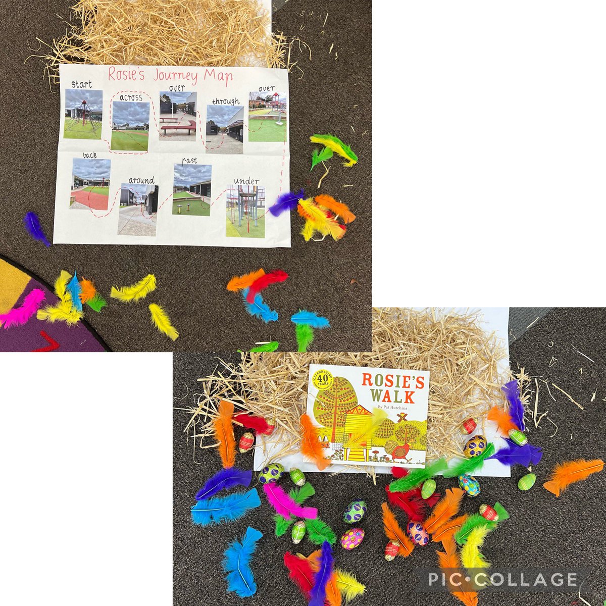 So fantastic to be back at school in Term 2. Some fun hooks in our early years this week. <a href="/PieCorbett/">Pie Corbett</a> <a href="/Talk4Writing/">Talk for Writing</a> <a href="/jane_ralphs/">jane ralphs</a> <a href="/SusieHillard/">Susie Hillard</a>