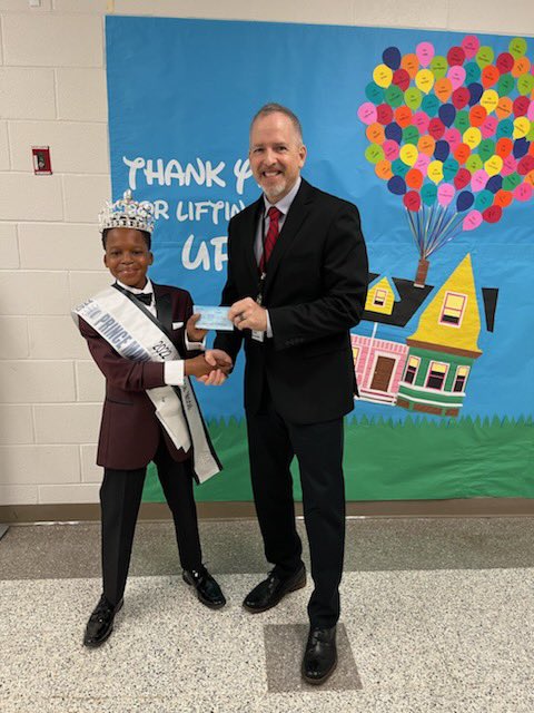 PershingHillES's tweet photo. Congrats and thanks to Patrick, one our terrific fifth graders, who won the All American Boy Pageant and is the 2022 International Prince Model. He was crowned Prince of Maryland and because of the contest decided to donate $100 to our technology fund! #SoProud #ThanksPatrick https://t.co/Pn8ZEhs70W