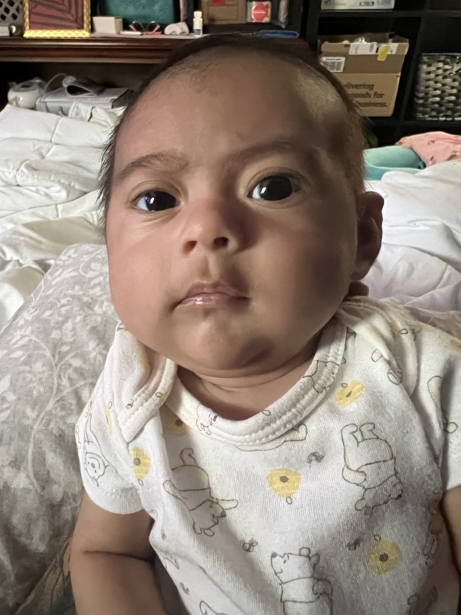 Lcaz0313's tweet photo. I never tweet anything. Here’s a random picture of my daughter mean muggin me 😂😡 https://t.co/akquemW5bo