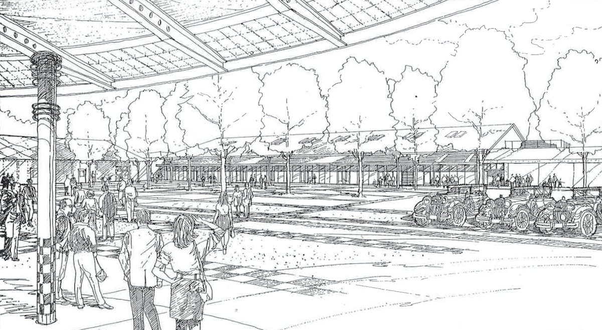 Does anyone recognize this iconic event space?

This beautiful drawing and rendering was created by Eric Schleef (1943-2009).