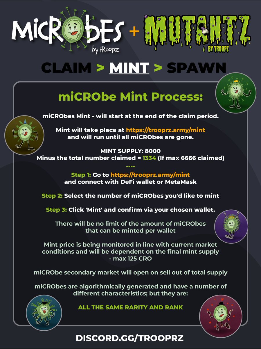 TrooprzArmy's tweet photo. @trooprzarmy 

🔫🔥 miCRObes &amp; Mutantz 🔥🔫

All the information you could ever dream of!!

Check it out....

https://t.co/EsNgdhj7IG

#trooprz4life #miCRObes #Mutantz #CRO #crofam #cronos #troopz

🔫 https://t.co/XULnJczlHy