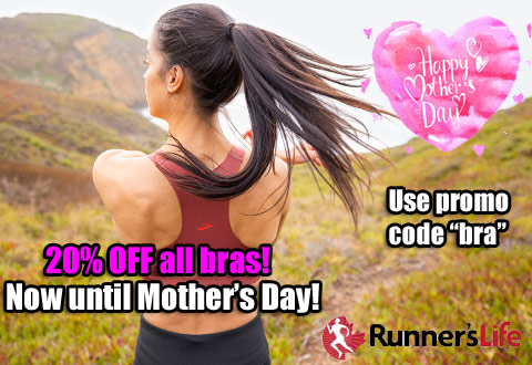 Thank you all Moms! Enjoy 20% off all bras from now until Mother's Day. Use promo code "bra" at online checkout. Shop at shop.runnerslife.ca/search?q=bra
