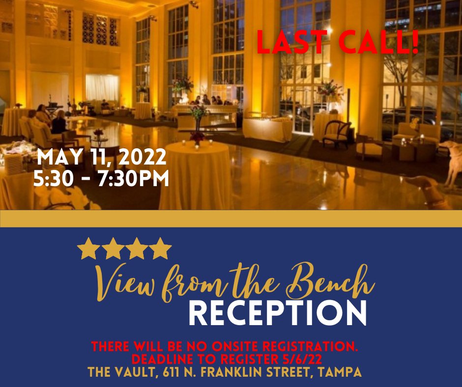 Registration closes Friday! There will be no onsite registration available this year
tbbba.com/calendar/#!eve…