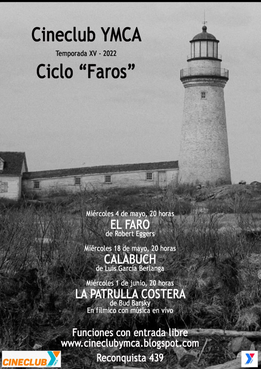 Cineclub YMCA. Nueva temporada.#cine #gratis #faros