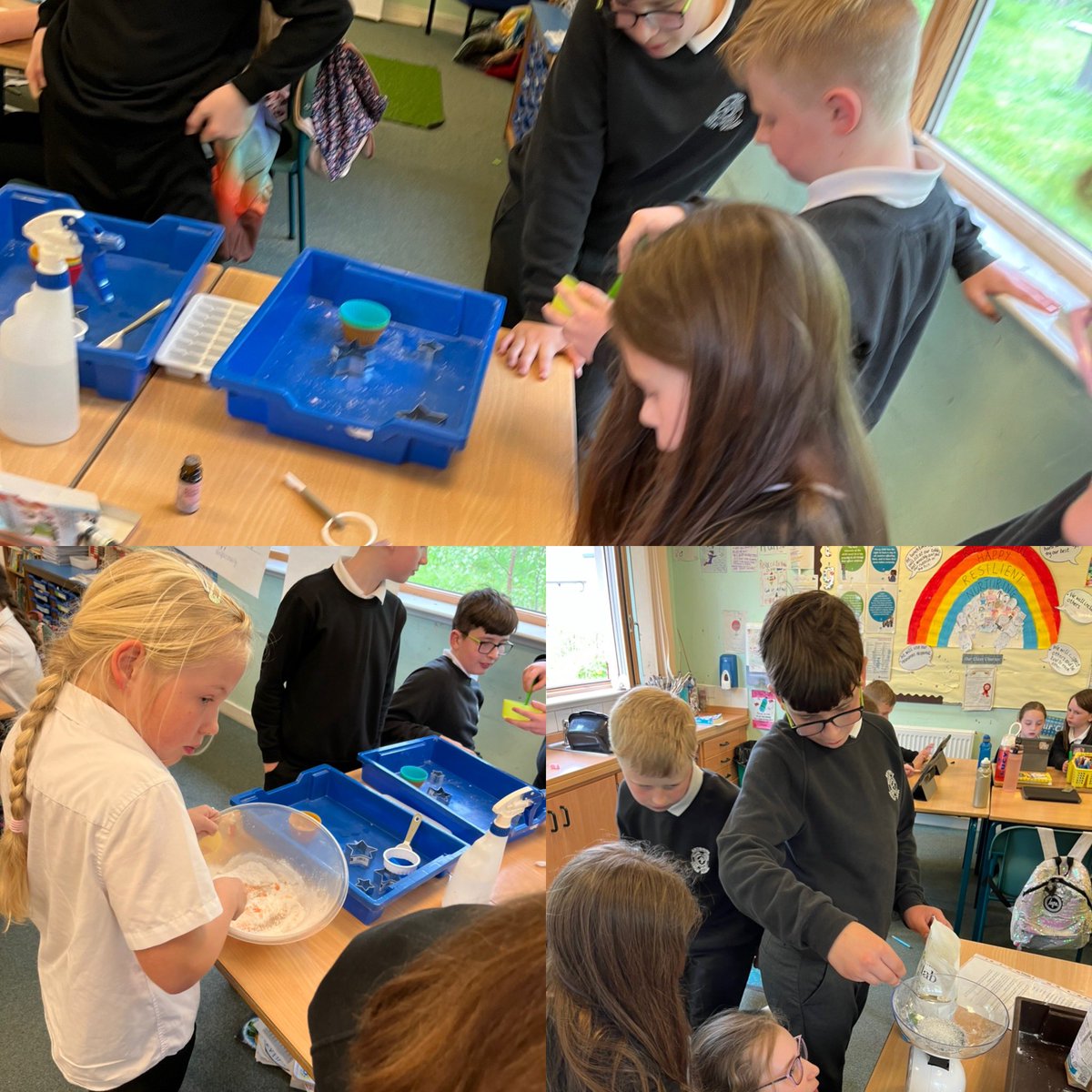 MrsAitkenAnto's tweet photo. We worked in our teams today on different tasks to start work on our bath bomb production. Our classroom now smells like a spa 😊 #antosocialstudies #antoscience #antoenterprise https://t.co/BfKaniPvAE