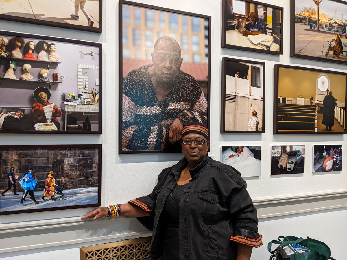 streetsensedc's tweet image. Congratulations to artist/vendor Queenie Featherstone who was the subject of Camille DeSanto's capstone project at #NEXT22! Congratulations to Camille! The exhibit is on display at the Corcoran through May 15.