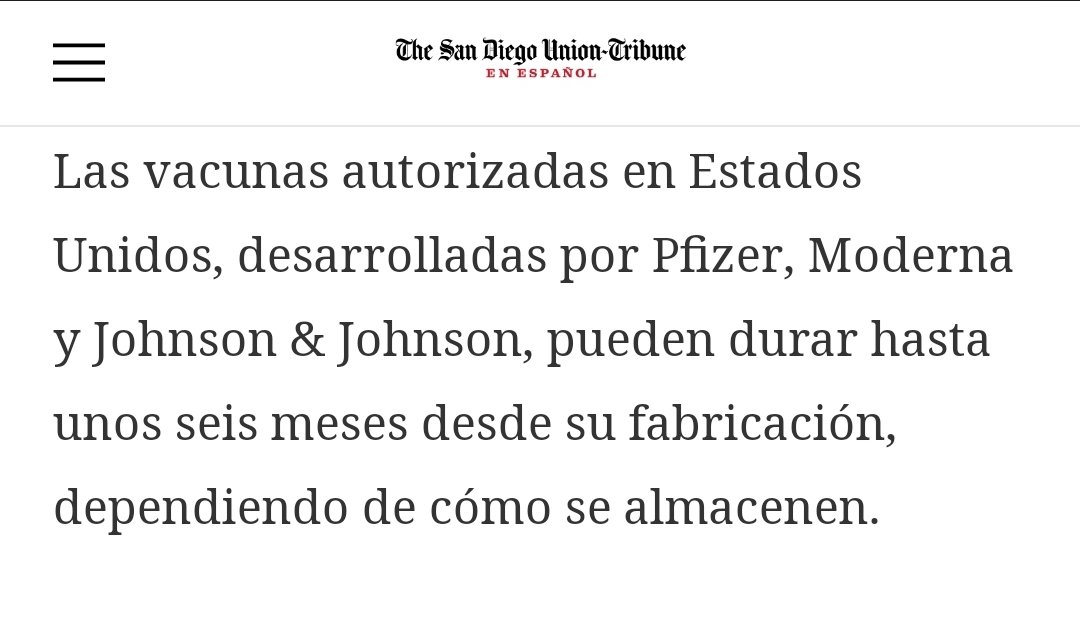 OyeMonique's tweet photo. @ectorjaime @SSalud_mx @StratCons @lopezdoriga @reformanacional @GOAN_MX Y ustedes que vanglorean todo lo que hace USA, ahi le va con 🍐🍐y🍎🍎 lo q "TheSDUnionTribune" publicó!

Las vacunas autorizadas pueden durar hasta "6 meses" desde su fabricación, la grafica q muestra con fecha corregida está en LO CORRECTO! vencerían en este mes sucesivamente! https://t.co/DD0IiaLLg3
