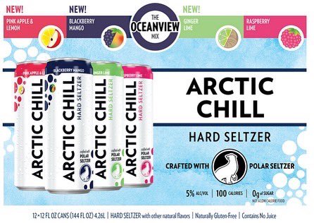 AtlasDistribut1's tweet image. Arctic Chill Hard Seltzer has a NEW LOOK (The Daytripper Mix) and a NEW MIX (The Oceanview Mix) which contains 3 new flavors. Ask for these wherever Hard Seltzers are sold