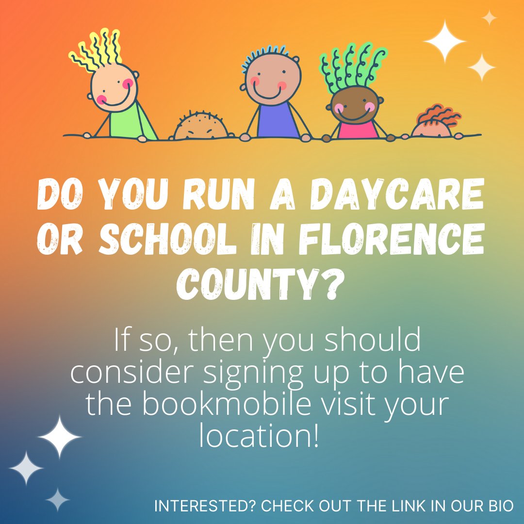 We're hitting the road! 🎉Want to be one of our stops? Check out our linktree and fill out the request form to get on the schedule.

linktr.ee/FCLSbookmobile