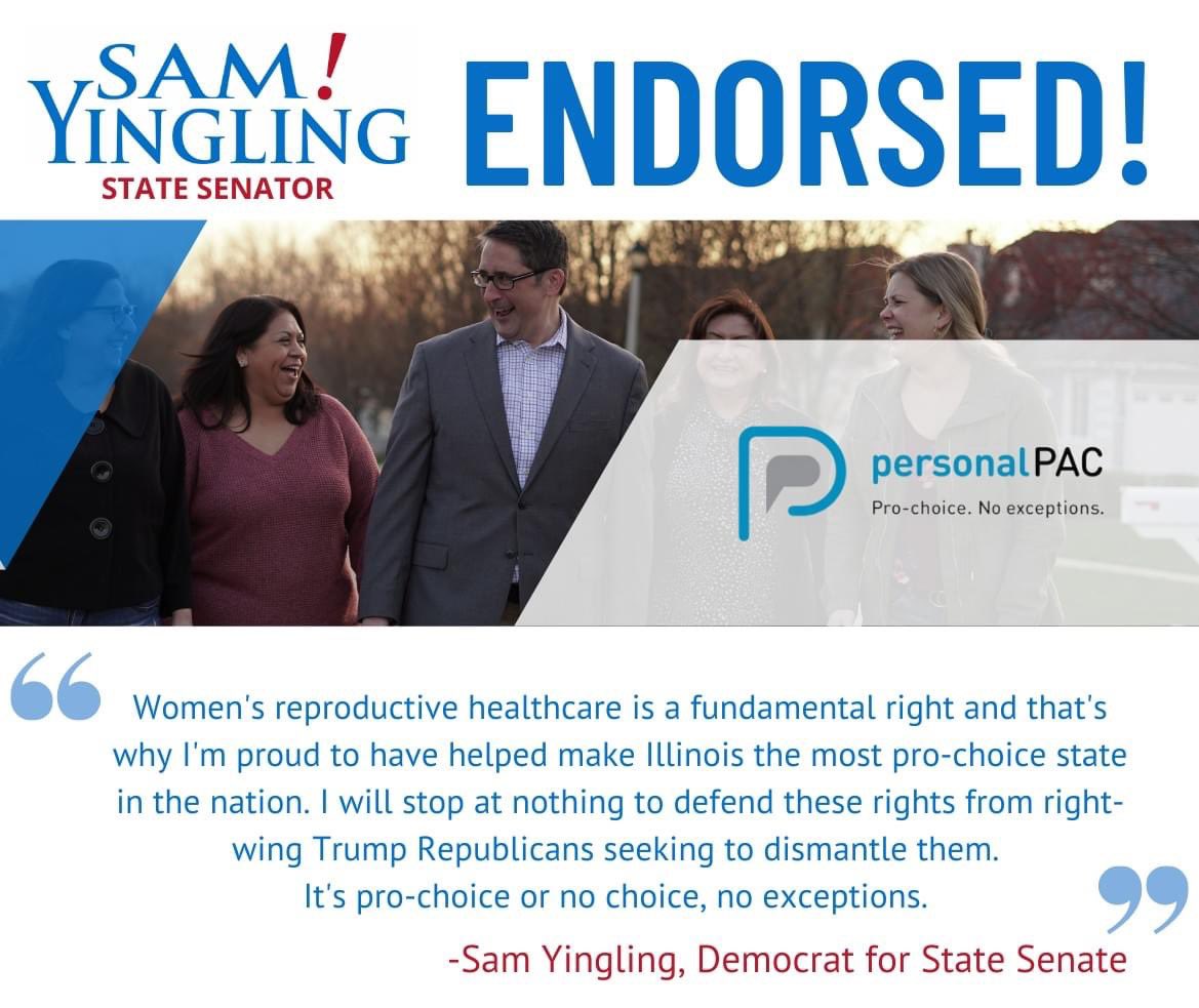 Sam4Rep's tweet image. The draft ruling from the Supreme Court overturning Roe V. Wade is devastating for women, personal liberty, and threatens the progress we’ve fought so hard to achieve.  I’m proud to have helped make Illinois a 100% Pro-Choice state and now we all need to fight to protect it.