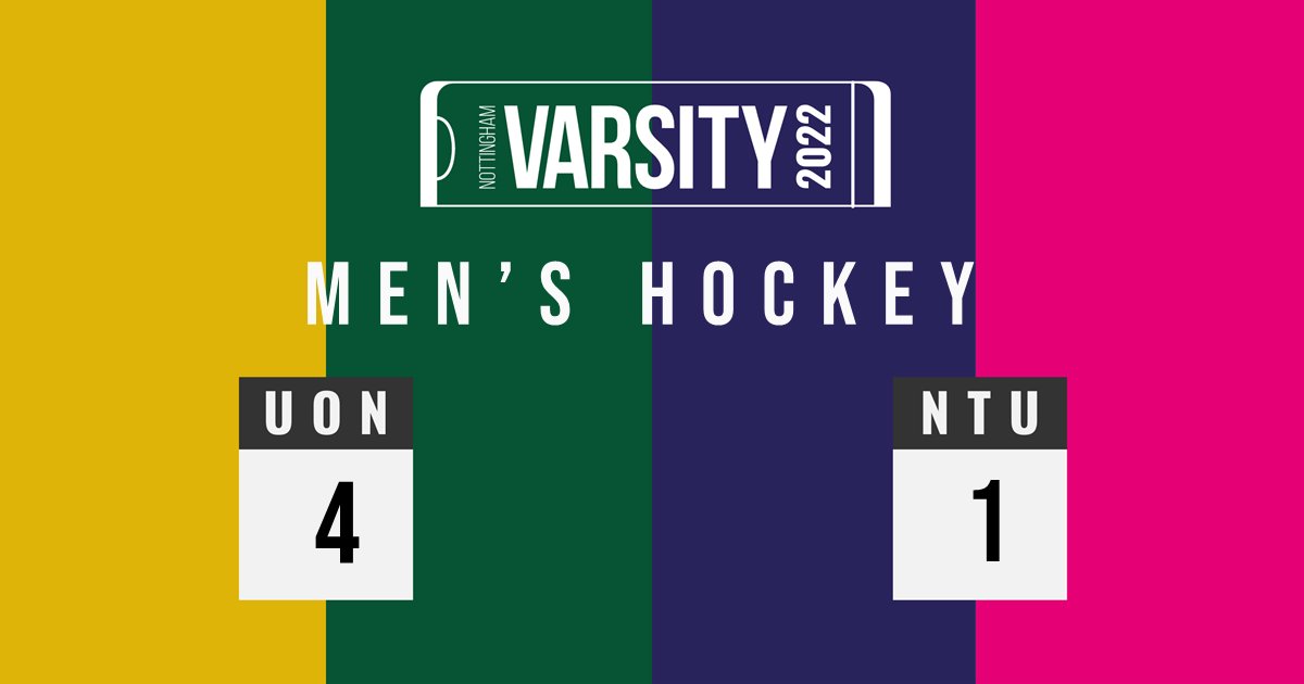 UoNSport's tweet photo. #NottsVarsity22 ๐ | A fantastic start to the Hockey Varsity, with @uonmhc taking a 4-1 win against NTU Sport๐
#WeAreUoN // ๐๐ https://t.co/oFNaVYrBmc