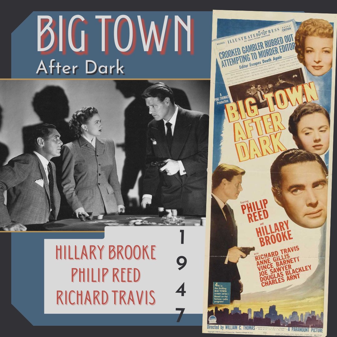BestClassicsEvr's tweet photo. We're celebrating moms this month with our "Moms Love Mystery" collection! Enjoy Big Town After Dark, starring Hillary Brooke, Philip Reed, & Richard Travis. https://t.co/qHeRl919TU
#classiccrimemovies #classicnoir #filmnoir #filmnoirfan #hillarybrooke #philipreed #richardtravis https://t.co/PZTy9CoB3X