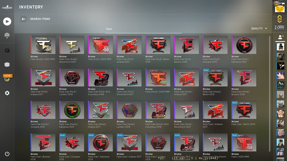 Finally got every buyable Faze sticker 😈