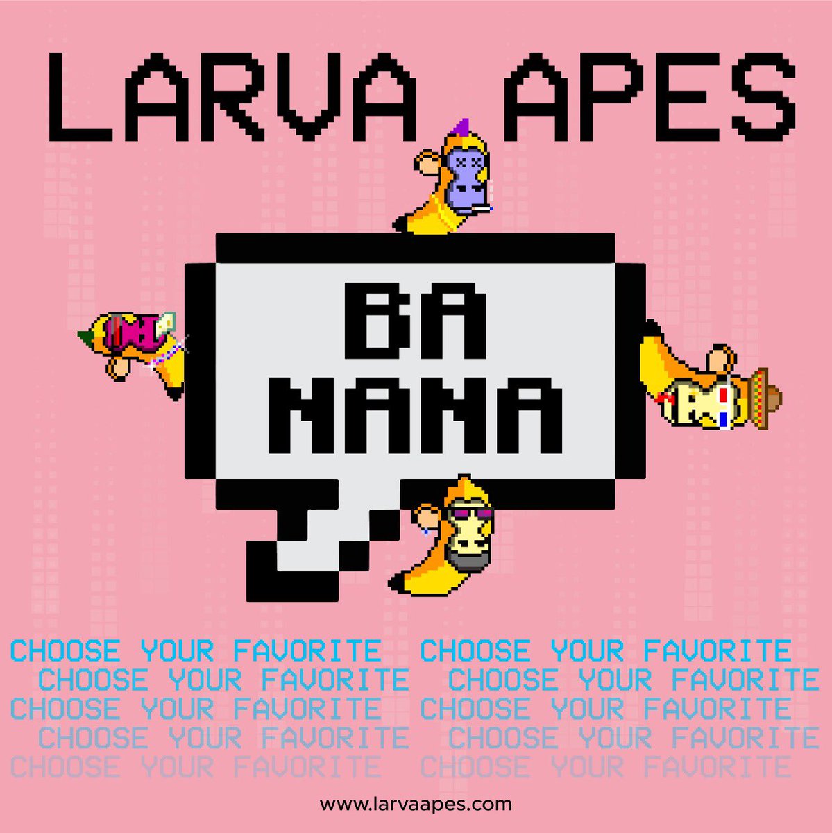 You can find our community on our social platforms, Instagram and Twitter!
Don’t miss out on our latest announcements and posts!

📍larvaapes.com

#NFT #Giveaway #NFTLarvaAPEs #NFTs #NFTGiveaway