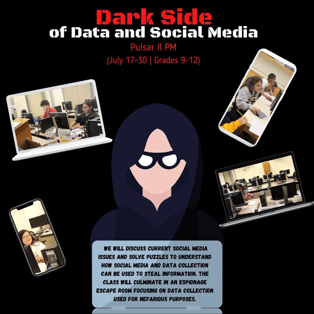 Have you registered for our Summer Residential program yet? You can register for AMAZING courses today! 
Today's featured courses are: 

"What's Your Impact on the Environment?" and "Dark Side of Data and Social Media"

Read all about them at this link! education.purdue.edu/.../summer-res…