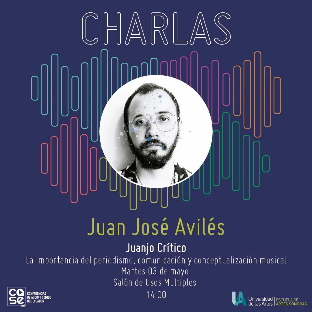 #RT Hoy @jimmysdv y @JuanJoseAviles #JuanjoCrítico estarán participando en el #Case2022 organizado por la @uartesec. - Conversarán sobre comunicación, periodismo y conceptos musicales. - ¡#DateElChance y asiste hoy a las 2 PM en la Sala de Usos Múltiples, Malecón y Aguirre!