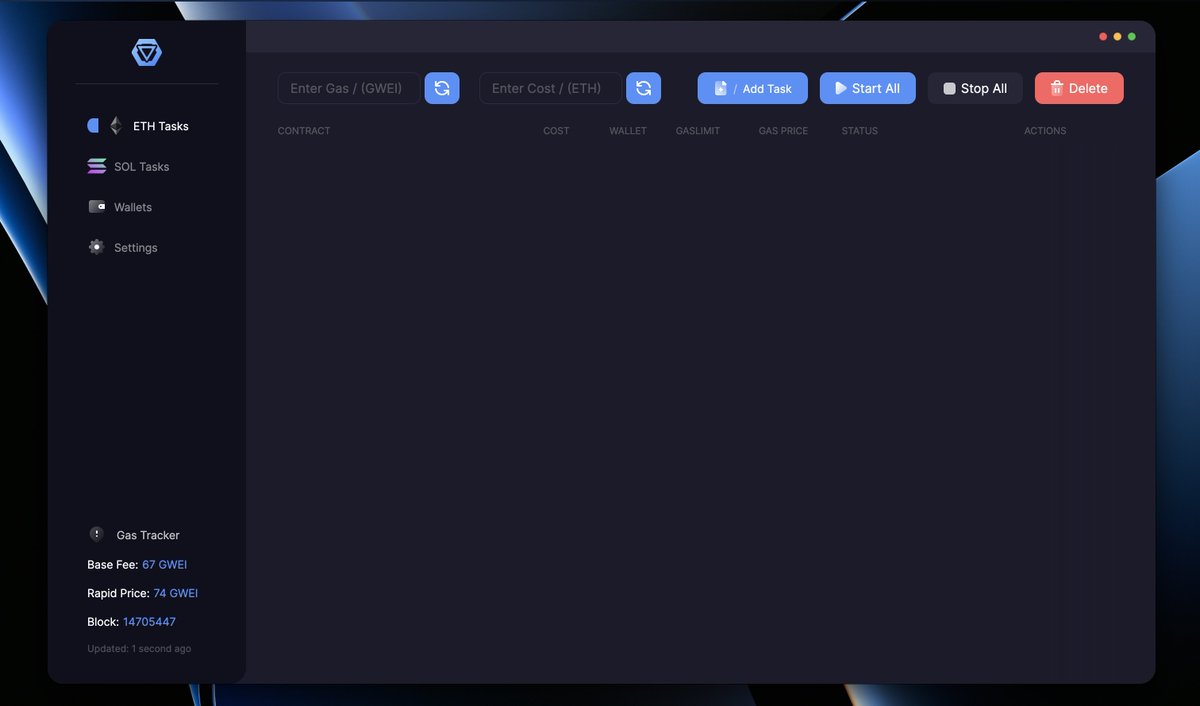 TripTheAIO's tweet photo. We finally released the Mecha GUI to our userbase.

Follow, Like &amp; Retweet for a chance to get in🎉 https://t.co/zr8uiv6DKr