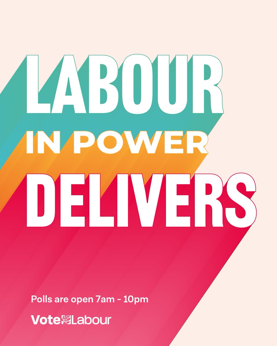 UKLabour's tweet photo. Tomorrow polls open at 7am. 

You have the chance to make a difference. Send a message to the Tories that Britain deserves better. 

#VoteLabour 🗳 https://t.co/a0Rlt5KxcM