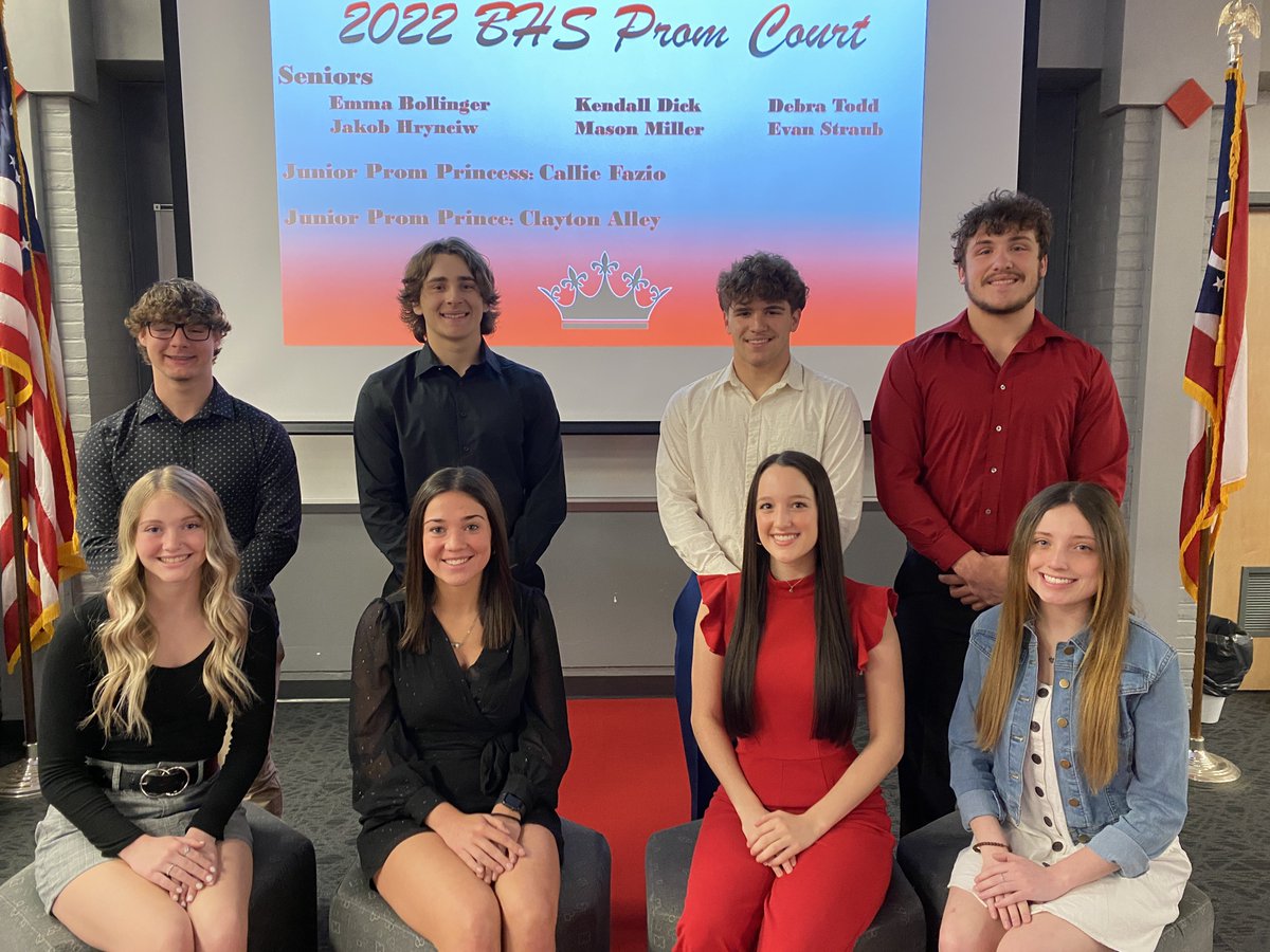 BHSRedmen's tweet photo. Congratulations to our royalty court #PromWeek #Prom2022 https://t.co/XHZ8nL2naa