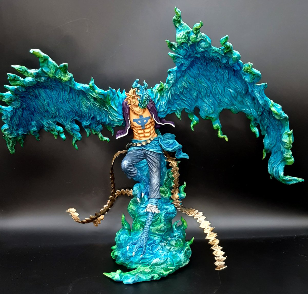 マルコ リペイント 一番くじ ワンピース EX 悪魔を宿す者達 魂豪示像